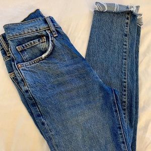 Free People Button Fly High Waist Jeans